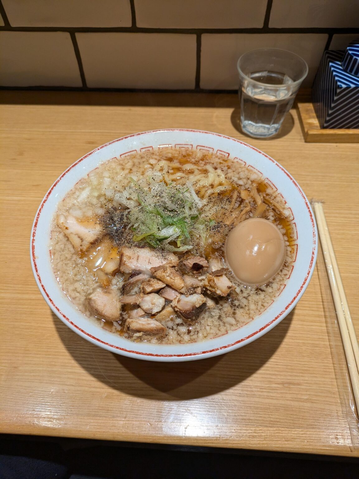 今日の朝はラーメンだった