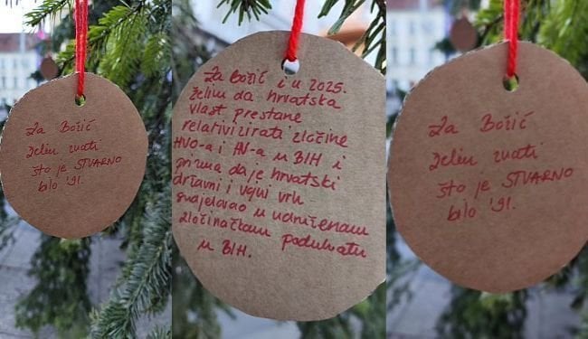 彼らは段ボールで象を作りました。良性のクリスマスのつまらないものはどのようにクロアチアを震撼させましたか?