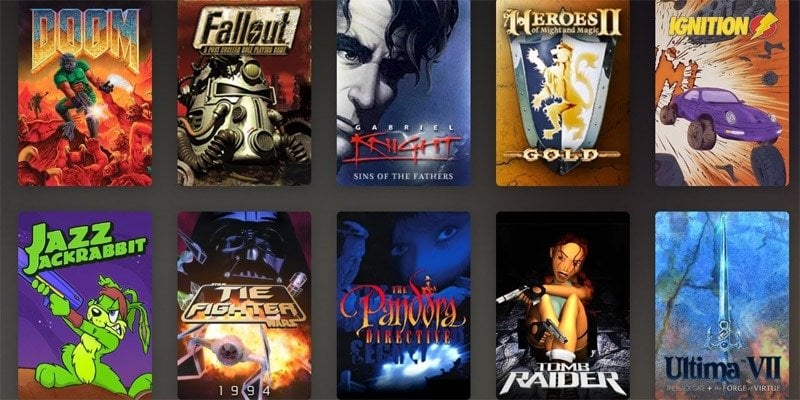Spillhistorie が DOS ゲームで NM を紹介