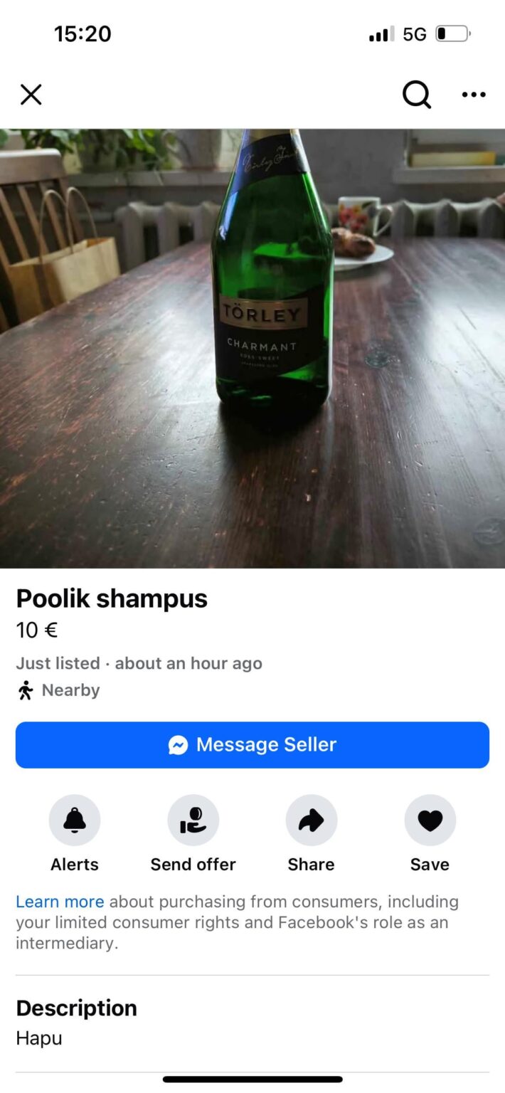Facebookマーケットプレイス