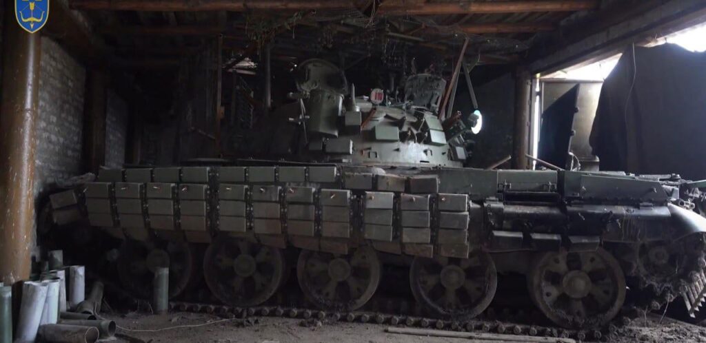 ドネツク州シヴェルスク近郊で、ウクライナ領土防衛軍（TDF）第118独立旅団のロシア製T-62M主力戦車（MBT）を鹵獲した。