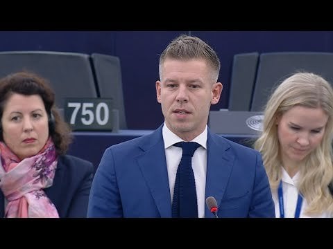 ハンガリー野党指導者のペテル・マジャル氏がポーランドのドナルド・トゥスク首相にポーランド・ハンガリー関係について演説した。 (コメント内の翻訳)