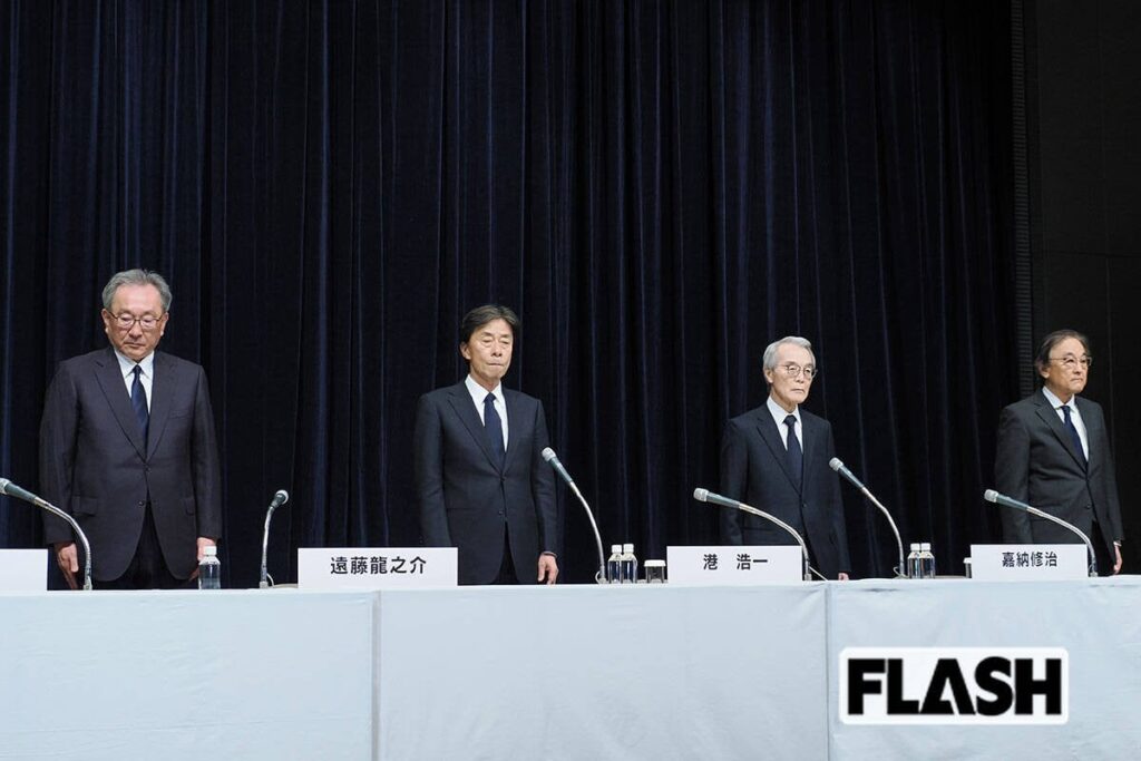 【怒号も出た現場の舞台裏】フジテレビ会見 金髪男性が“強制退室”も…入場時には大量の水、金属探知機で検査【中居騒動余波】― コツコツと“信頼回復”を重ねるしかない