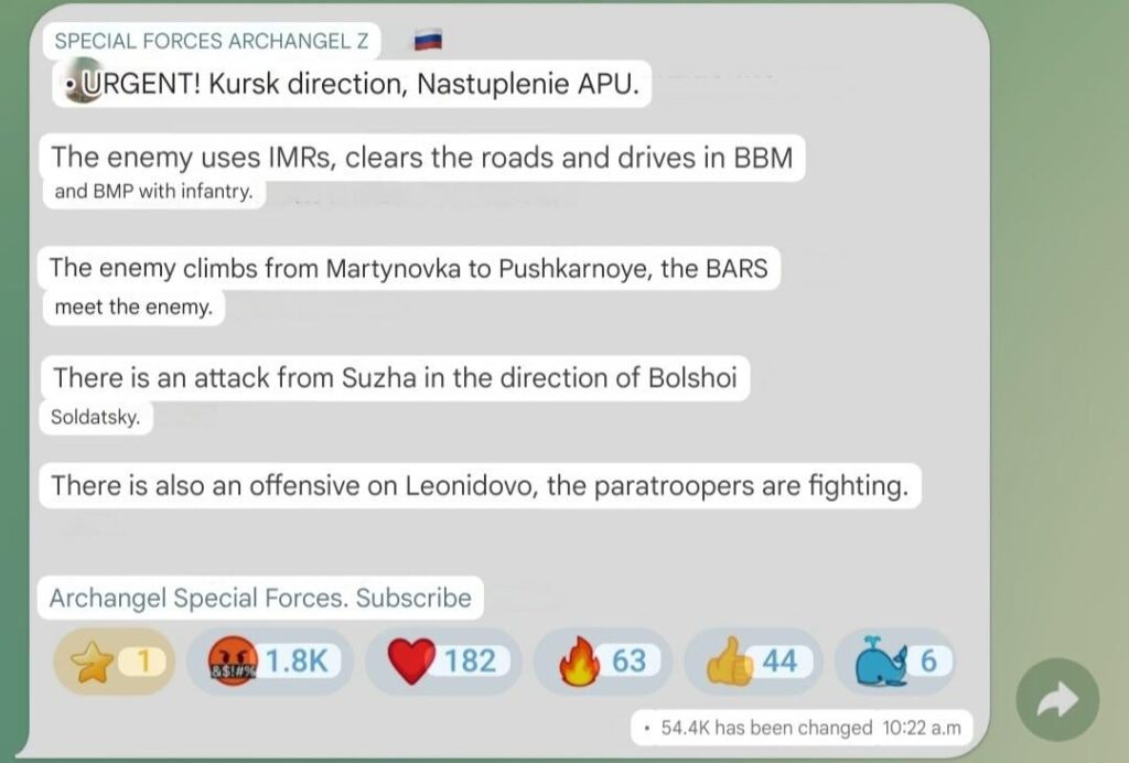 ロシアの兵士たちは、クルスク州のいくつかの方向でのウクライナの攻撃、新しいウクライナの「ドローンドーム」（EW）と失敗したロシアの反撃について書いている。 2025 年 1 月 5 日