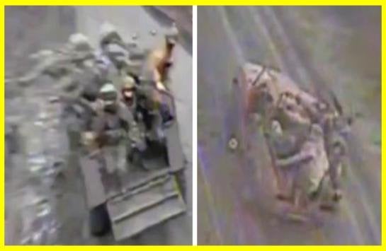 ロシア軍における軍事的安全に対する態度。ロシア占領者でぎっしり詰まった車はウクライナの無人偵察機の格好の標的であることが判明