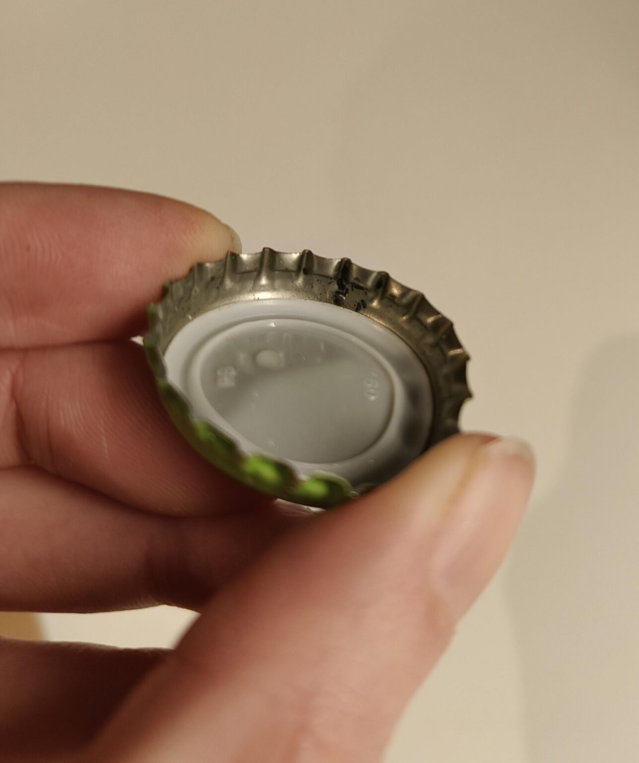 ビールの中に小さな黒い虫？