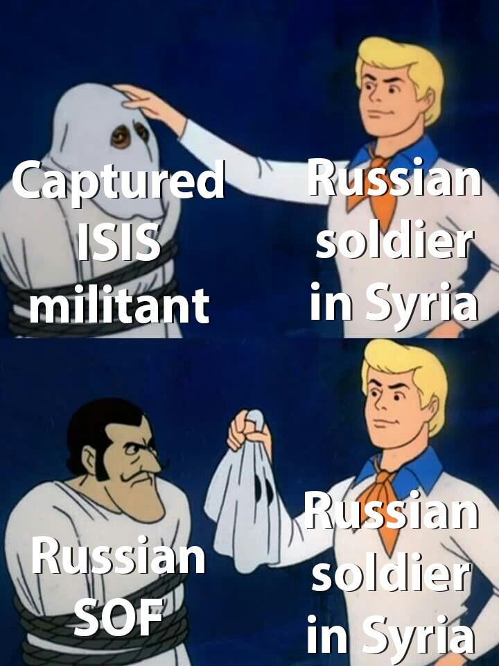 ロシア人はシリアに数着のゲリラの制服を隠し持っていた。それらのほとんどは「偽旗」タイプの操作に使用されました。