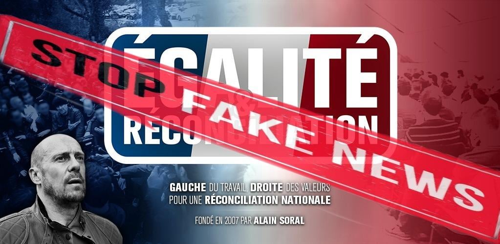 フランスのメディア「Égalité et Réconciliation」は、発禁処分を受けているにもかかわらず、他の視点を無視してロシアのプロパガンダを広めている。 「平等と和解」とその名を冠した政治運動の創設者は、憎悪とホロコースト否定を扇動した罪で繰り返し有罪判決を受けているアラン・ソラルである。