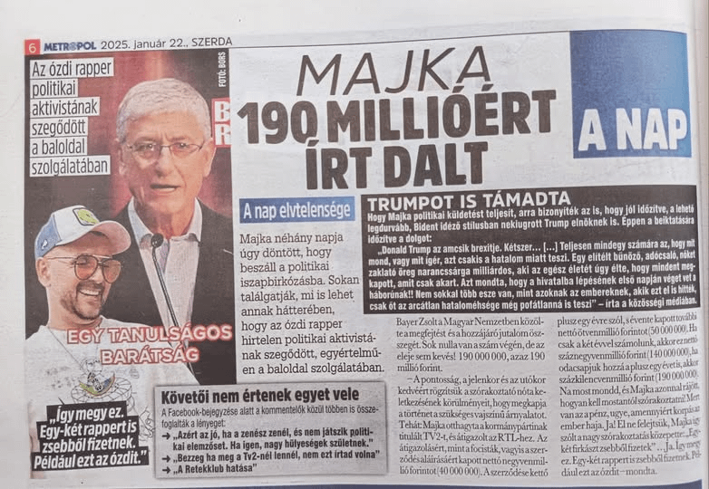 バックグラウンドでの Gyurcsány スレッド - Majka