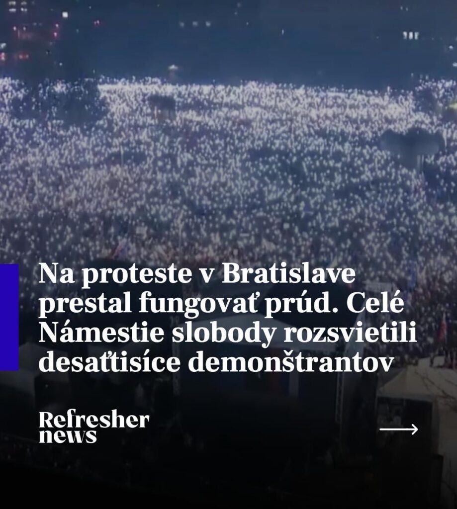 ブラチスラヴァでの抗議活動