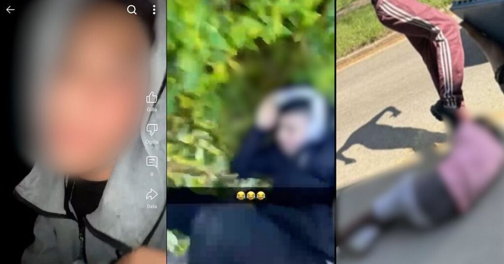 ポイントの追跡: ここでは、少年たちが虐待されている様子が撮影されています - 若い犯罪者がポイントを集めたいためです