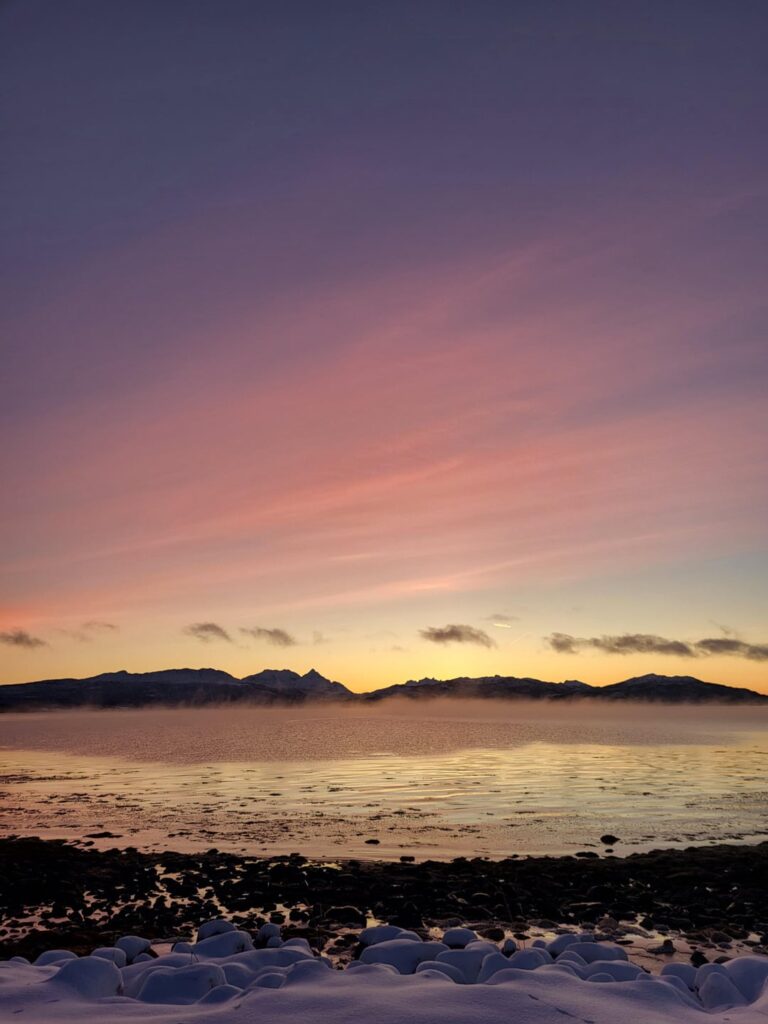 センジャの素晴らしい夕日