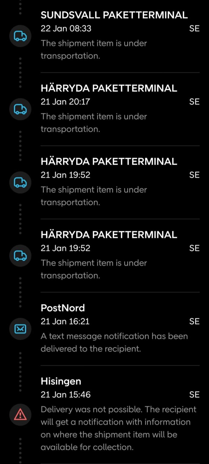 みんなが Postnord について文句を言っているのは知っていますが、これは一体何なのでしょうか。ヒシンゲンにも住んではいけませんし、特にスンズヴァルにも住んではいません...