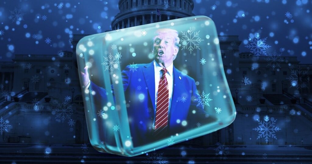 スノーフレーク・トランプ：外で宣誓するには寒すぎる |月曜日の就任式は今後、国会議事堂のロタンダで開催される。