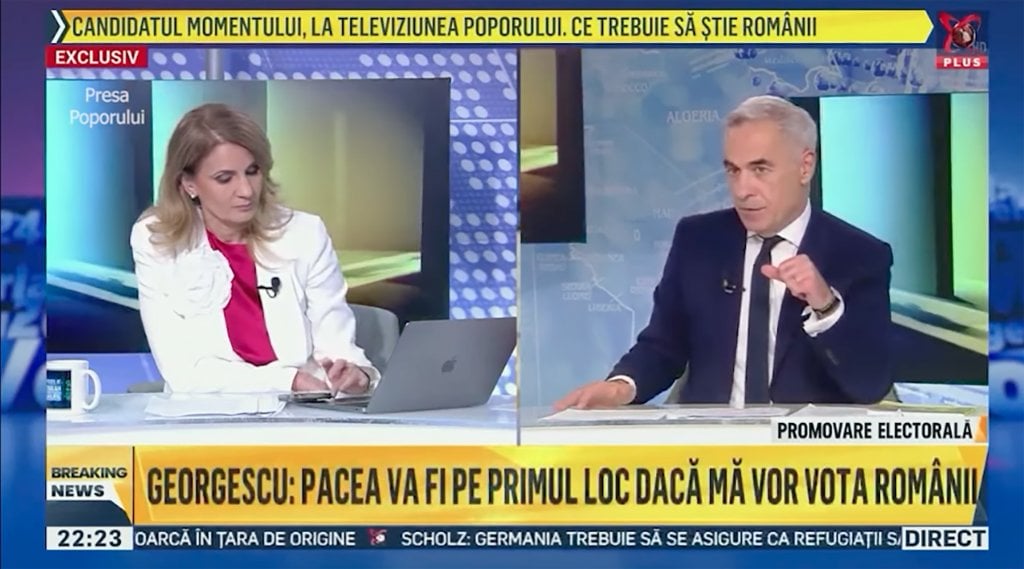 Realitatea Plus はジョルジュスクとアレクサンドレスクのタンデムで視聴者を突破：12 月に Antena 3 CNN を上回り、古い独占を打ち破った