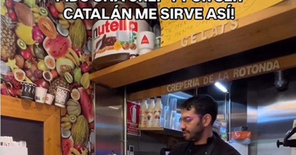 クレープ屋の店長、カタルーニャ語での勤務を再び拒否