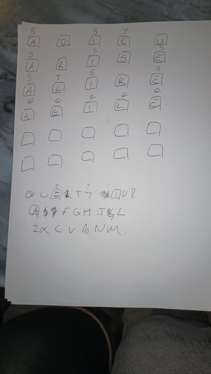 パワーがなくなったときのワードル。