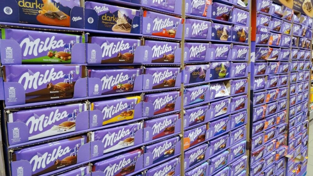 新しいMilka 100-> 90gおよび270-> 250g