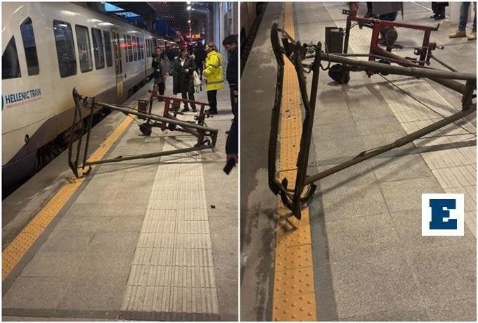 通勤者: 空港駅でパニック – パンタグラフが外れ、人混みに投げ込まれた