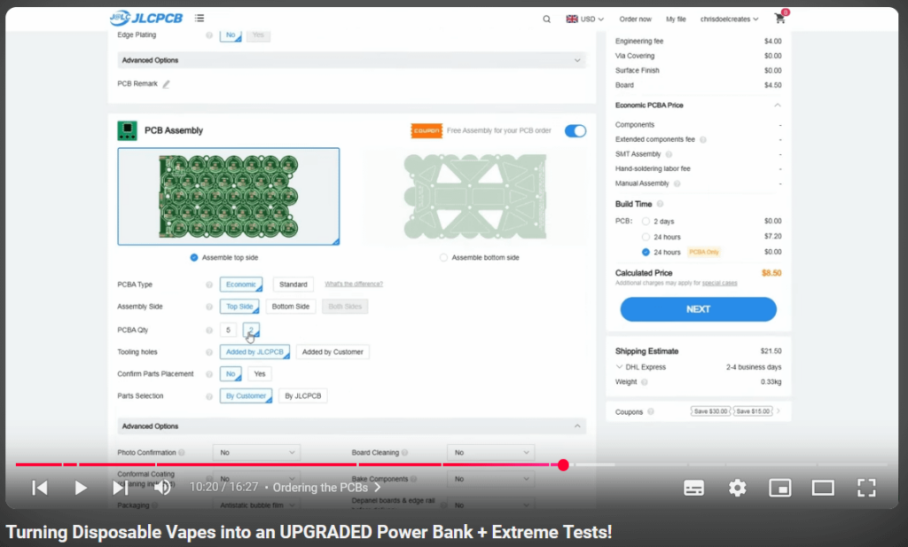他に電子タバコの廃棄物からパワーバンクを作る人はいるでしょうか? PCB を扱う業者は増えていますが、価格は安くなります...