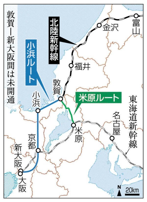 京都からのあまりの抵抗により、米原推し、小浜推し、双方議員推し同士で割れまくる