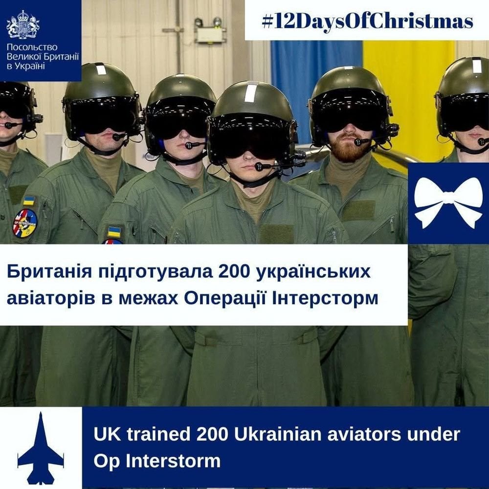 🇬🇧🇺🇦✈️ 200人のウクライナ人パイロットが、F-16の訓練を開始する前に英国で基本的な飛行訓練、地上訓練、語学訓練を完了した。