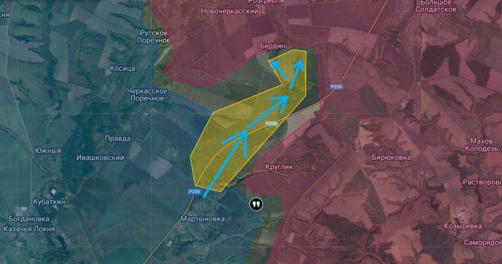 今朝、ウクライナ軍はロシアのクルスク州で一連の攻撃を開始した。ロシアのチャンネルは、ウクライナ軍縦隊が主にベルディン村周辺のロシア戦線に約5～8キロ押し込んだと報じている。