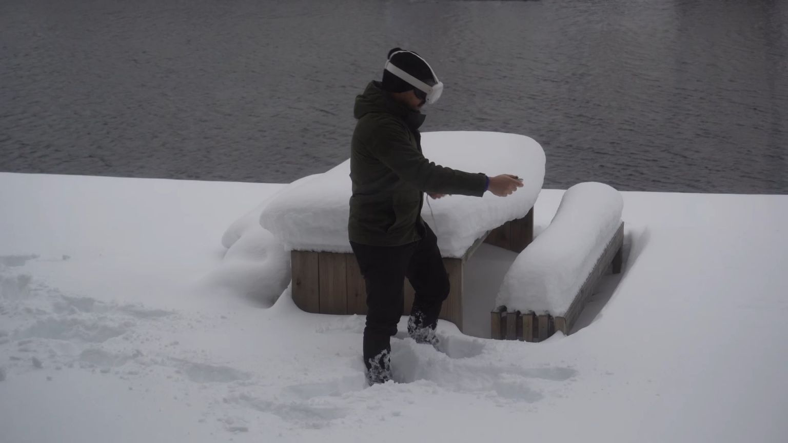 トロンハイムの異常な量の雪を利用して、VR ゲームの冬のアップデートの没入感をテストします。