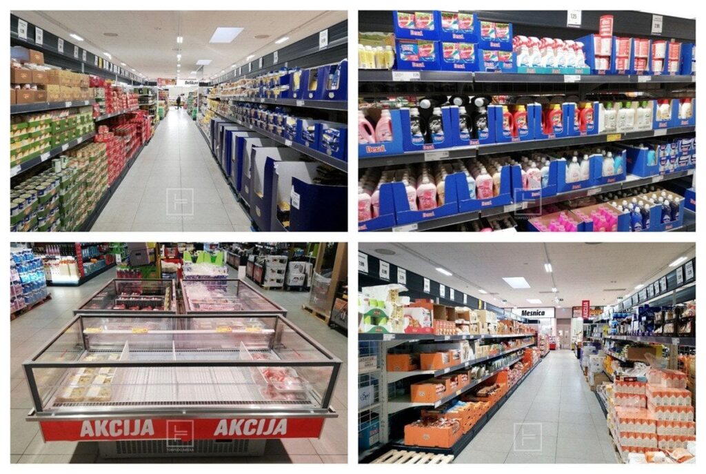 [FOTO] Lidl、Eurospina、DMの店舗は今朝空です