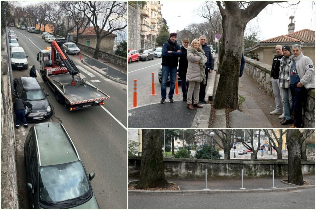 「これは市民に対する暴力だ。だからどこに駐車するのか」。ティツィアーノの住民は柱と「蜘蛛」に迎えられた
