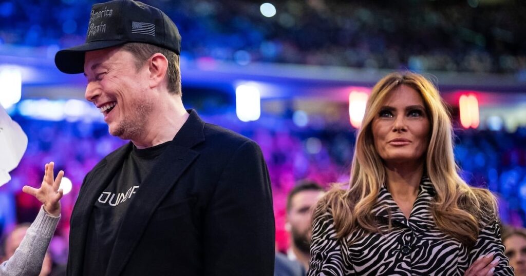 メラニア・トランプ、イーロン・マスクをドナルド・トランプの「ベビーシッター」にして「うれしい」