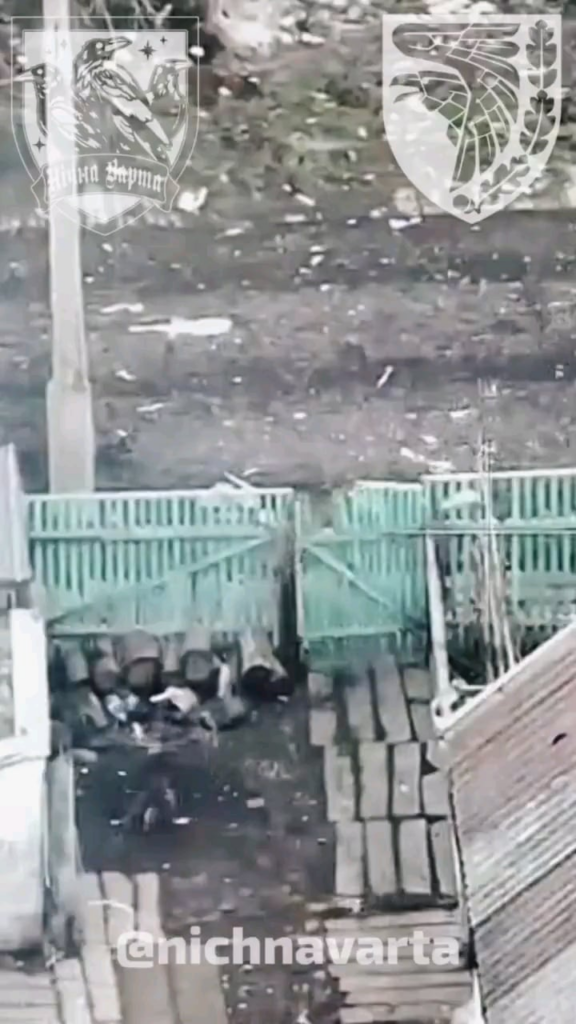 ウクライナの犬はロシアの兵士を追いかけました。 Toretsk方向の第93機械化旅団のドローンによって撮影されました。 2025年1月