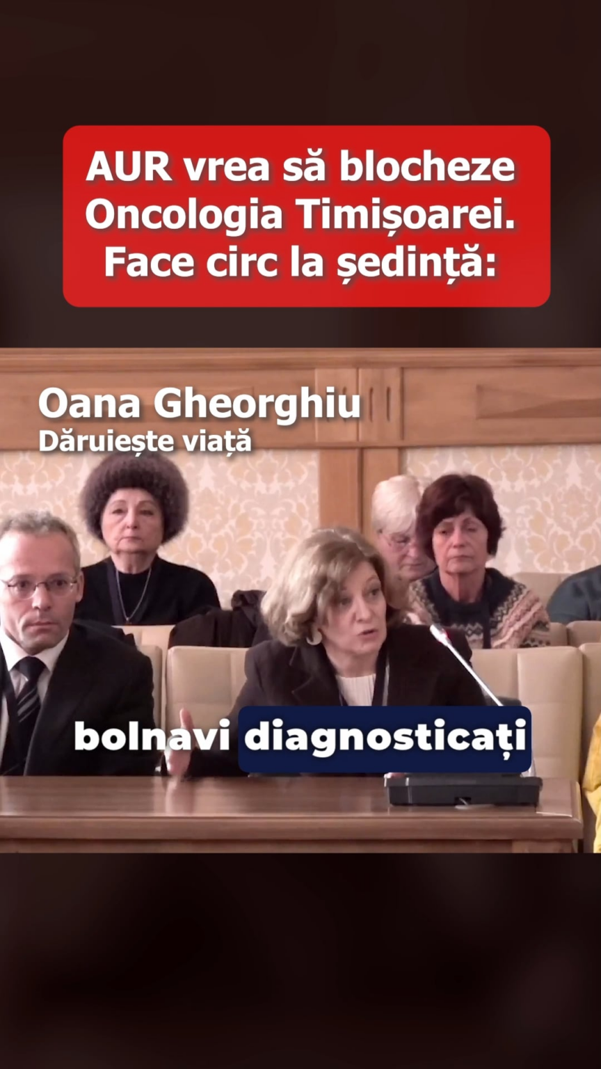 AURはティミショアラでどう反対するのか。 Dâruieste Viaśă の Oana Gheorghiu が腫瘍学プロジェクトを支援するために来ました
