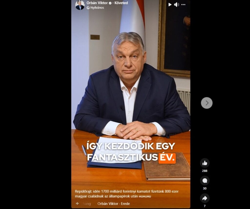 ヴィクトル・オルバーンは、ハンガリー人に自分のお金を支払うということを良い知らせとして伝えた。