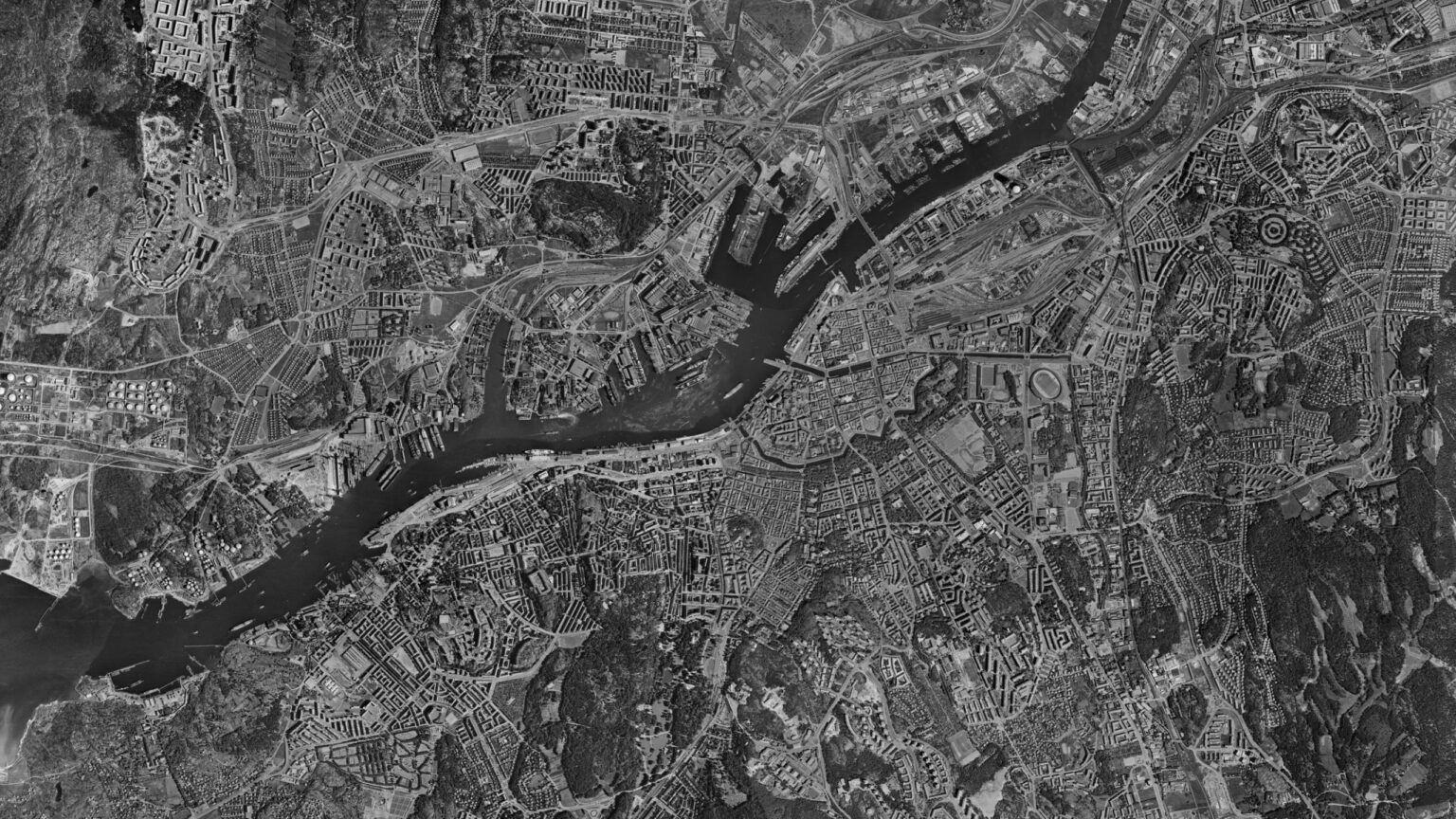 60年代のスウェーデンの都市。