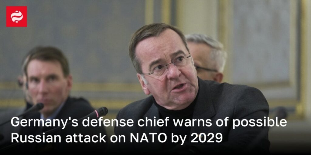 ドイツ国防長官、2029年までにロシアによるNATO攻撃の可能性を警告