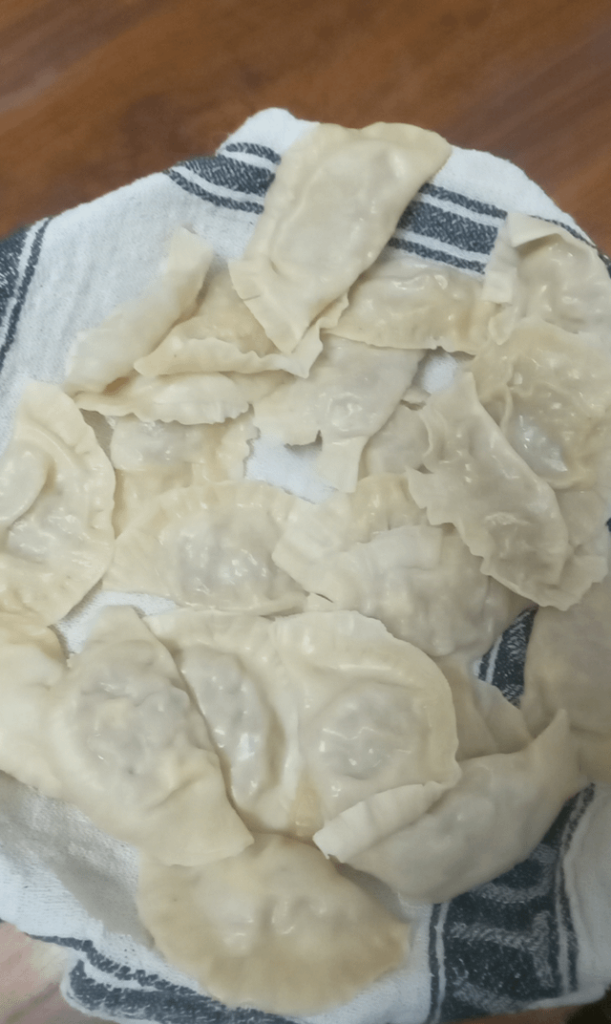 初めてピエロギを作りました(そして食べました):-)