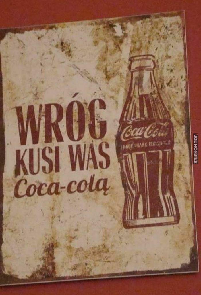 敵はコカ・コーラであなたを誘惑します。ポーランド、1950 年代または 1960 年代。