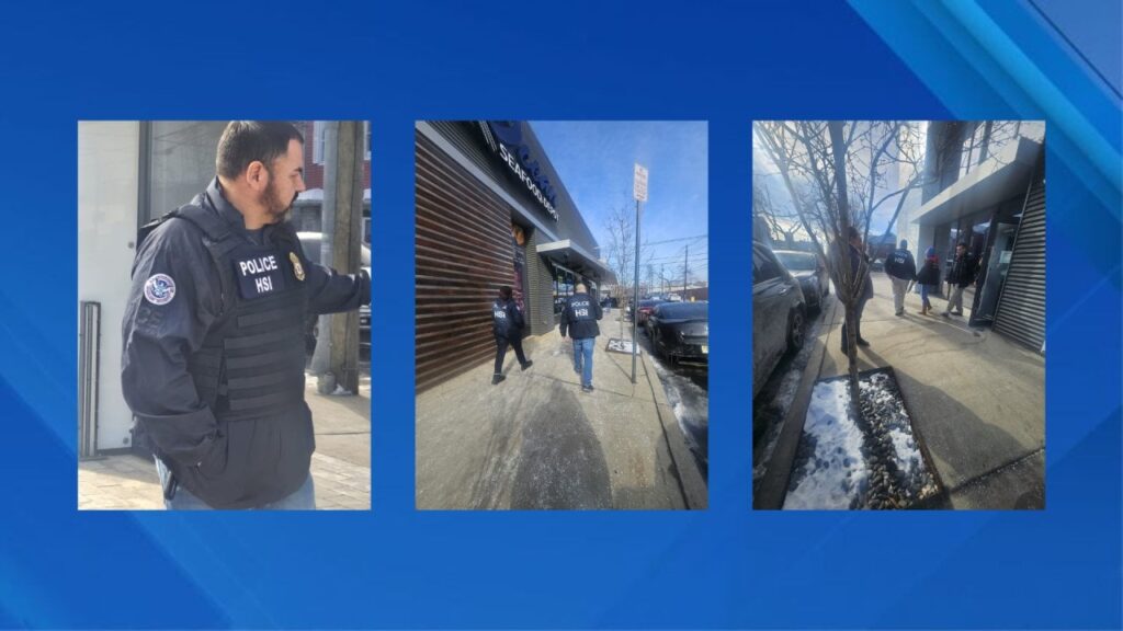 ICE捜査官がニュージャージー州の水産物店を襲撃、米軍退役軍人を拘束