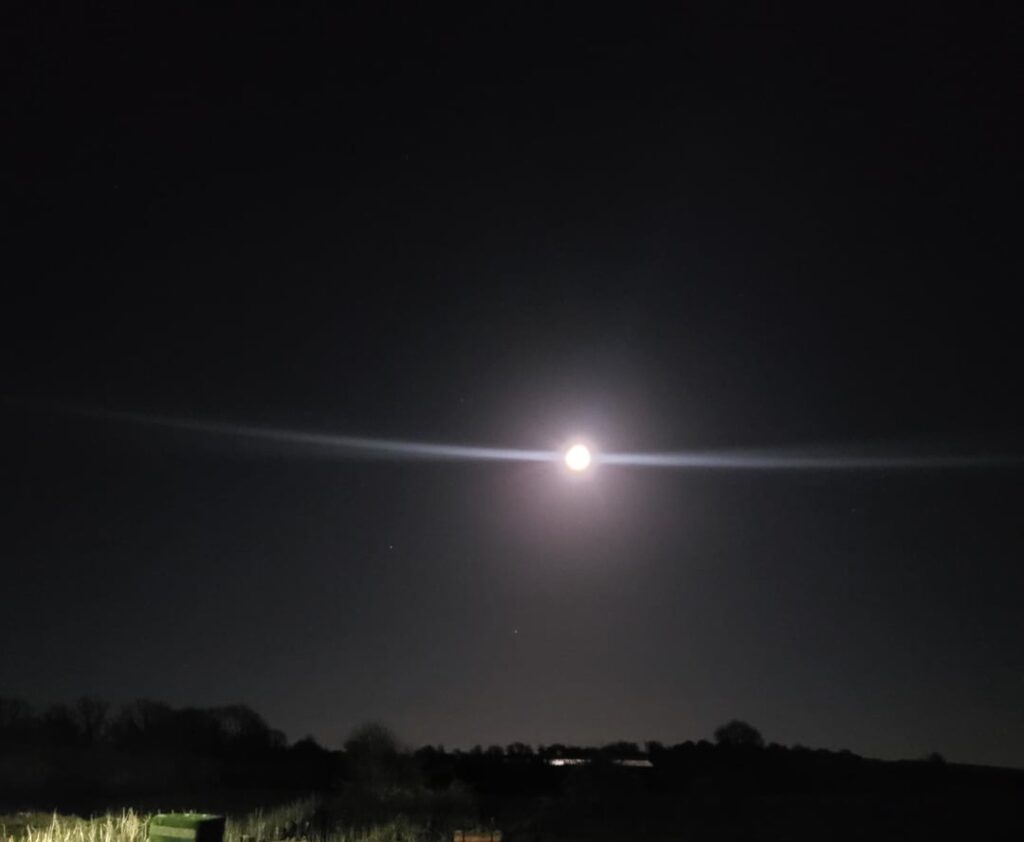 今夜の明るい月