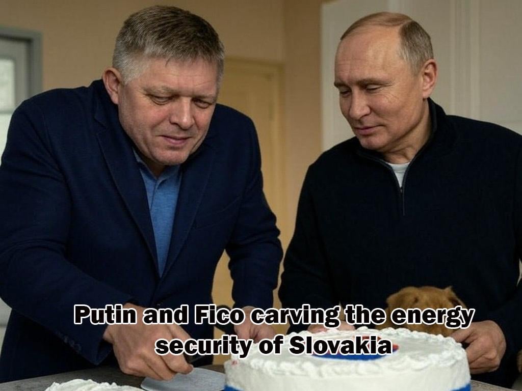 ロシアのガスは、ポピュリストの政治家にとってとても魅力的です。スロバキア首相のロバート・フィコはそれらの上にいます。安価なロシアのガスは、スロバキアのエネルギー安全保障よりも彼にとってより多くのことを意味します。プーチン大統領がこれ以上FICOを必要としないとき、彼はそのガスを取り戻し、スロバキアを脅迫し始めます。