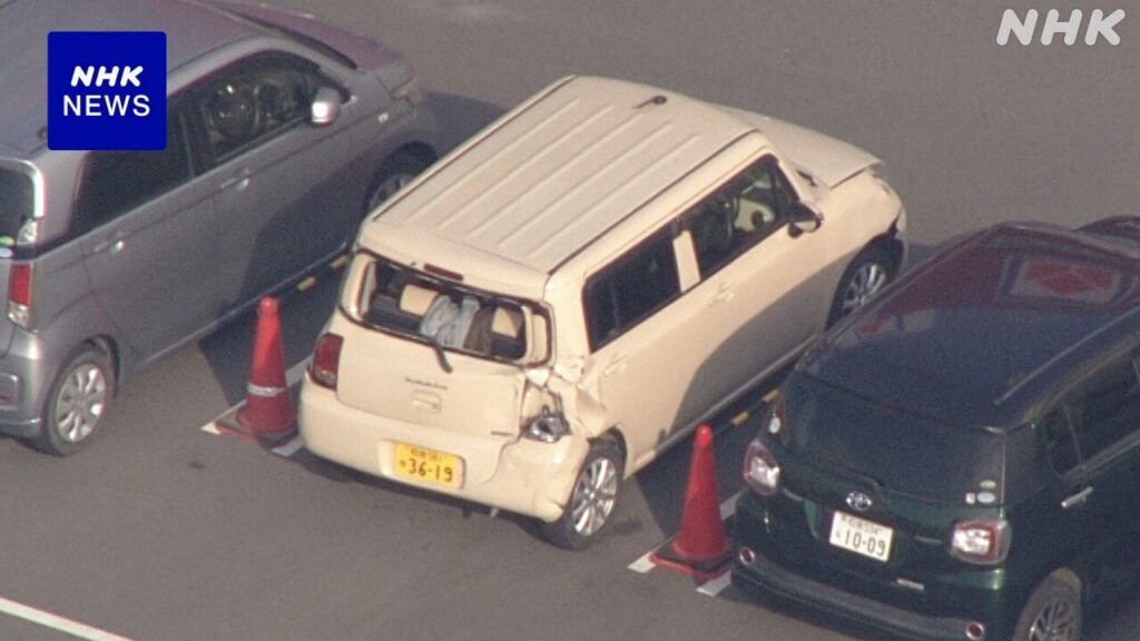 大阪 羽曳野 高齢女性運転の車が駐車場で暴走 6人軽いけが
