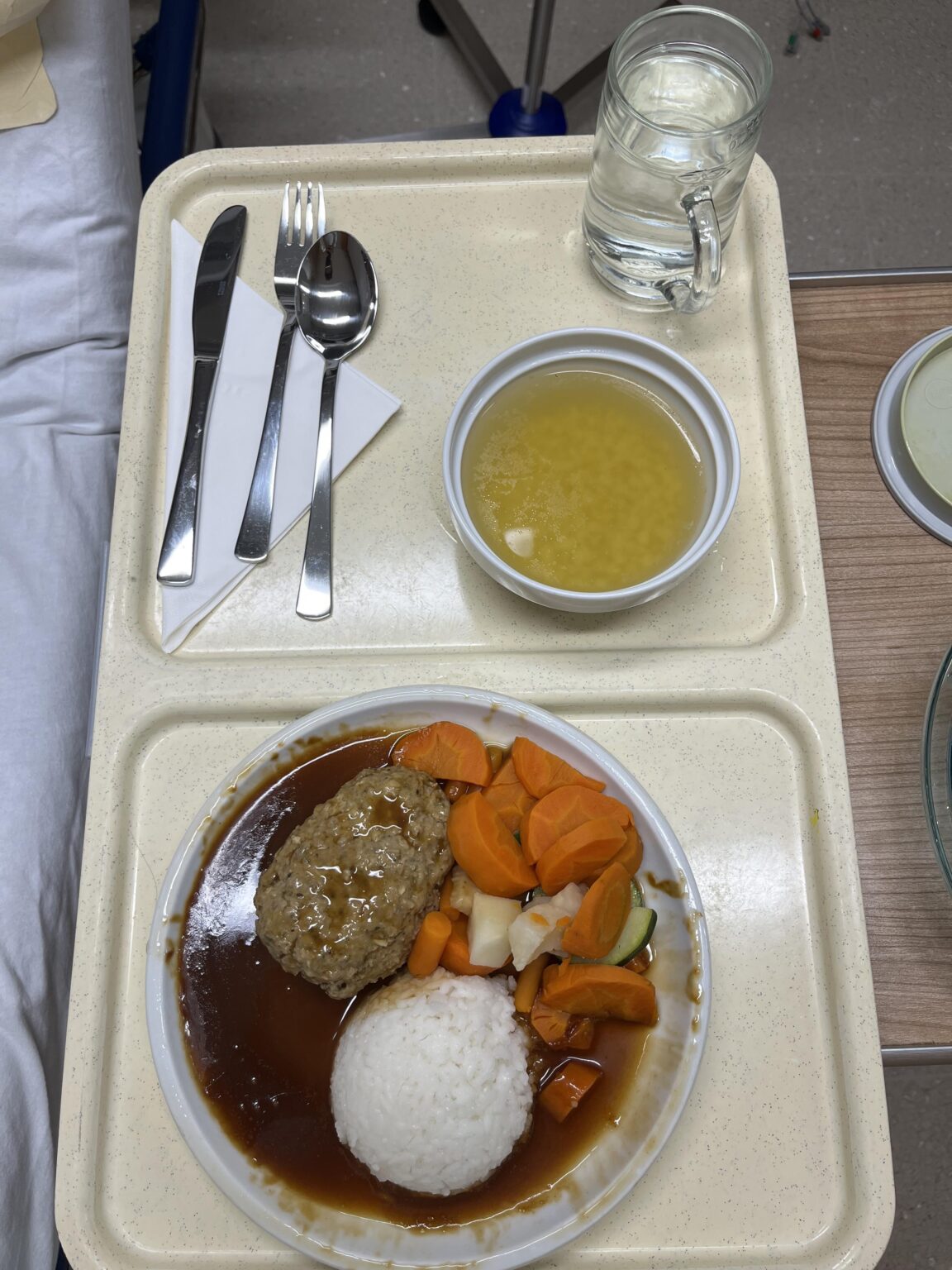 オーストリアの病院での昼食