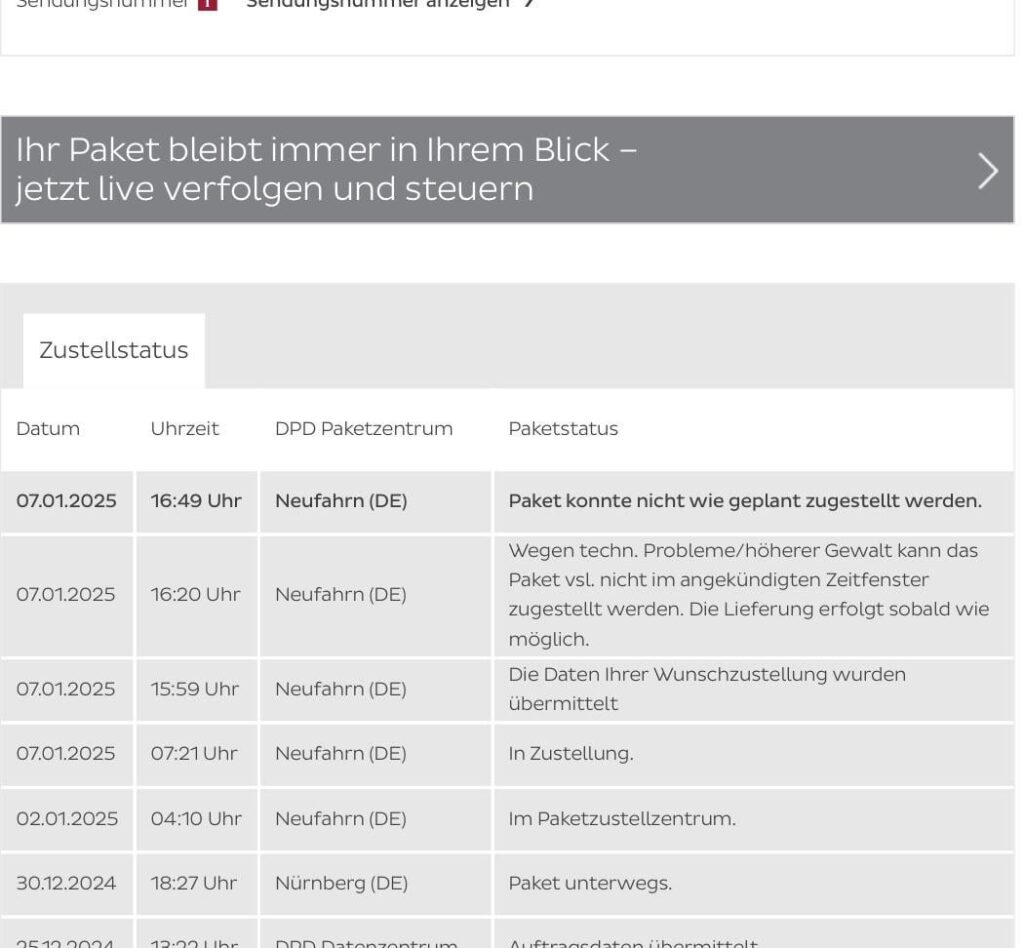 DPD の順序