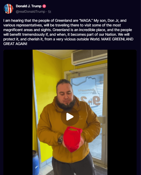 今、MAGA グリーンランド人は現象になっていると言われています。