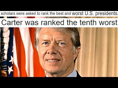 ジミー・カーター：悪い米国大統領、素晴らしい人間