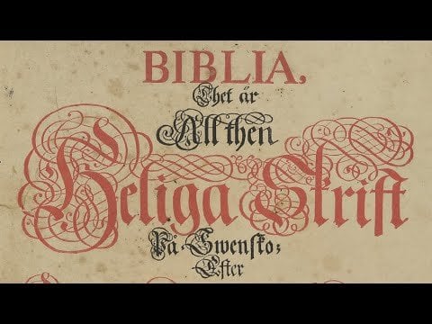 カール12世の聖書。マタイによる福音書 11:11-19。