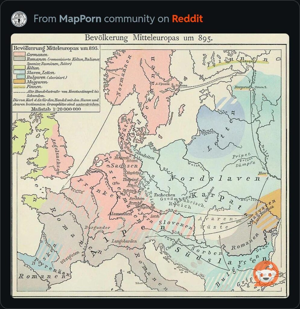 ヨーロッパの地図