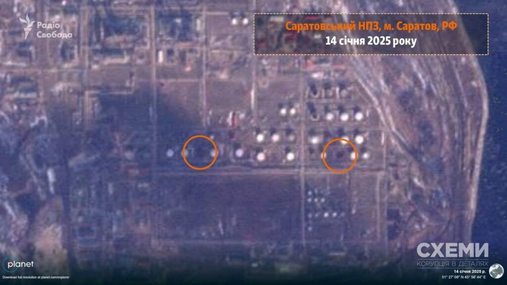 被害を受けたサラトフ製油所の衛星写真が公開された
