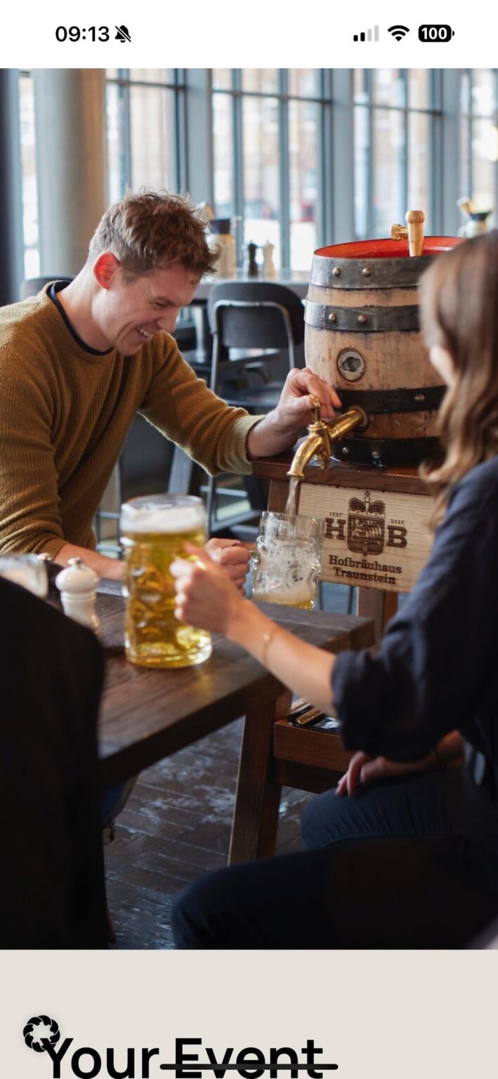 私のテーブルのバレルでビールを提供しますか？